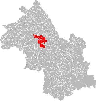 Localisation de Communauté de communes de Bièvre Est