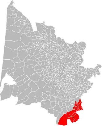 Localisation de Communauté de Communes  de Captieux-Grignols