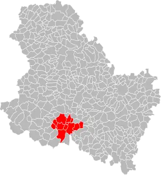 Localisation de Communauté de communes de Forterre