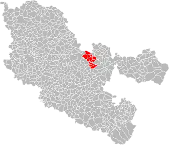 Localisation de Communauté de communes de Freyming-Merlebach