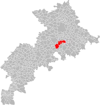 Localisation de Communauté de communesLèze-Ariège-Garonne