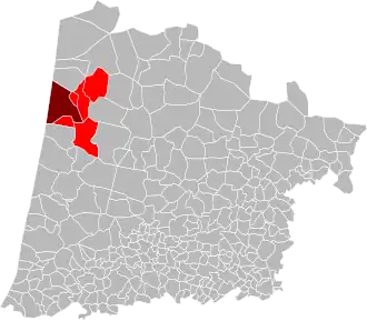 Localisation de Communauté de communes de Mimizan