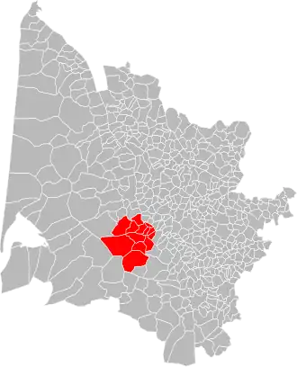 Localisation de Communauté de communes de Montesquieu