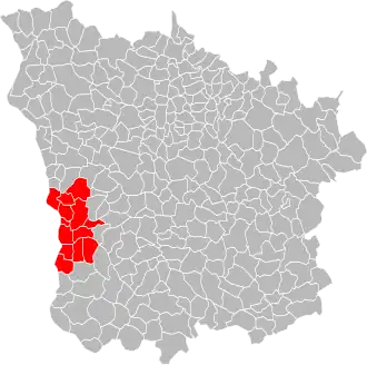Localisation de Communauté d'agglomération de Nevers
