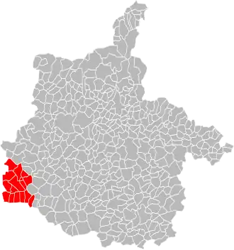 Localisation de Communauté de communes de l'Asfeldois