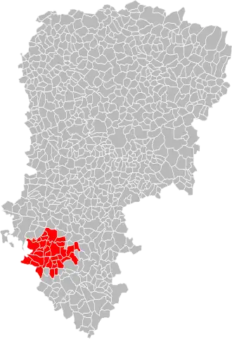 Localisation de Communauté de communesde l'Ourcq et du Clignon