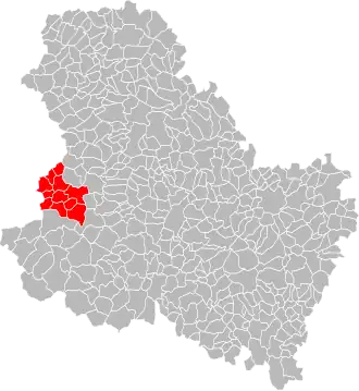 Localisation de Communauté de communes de la Région de Charny