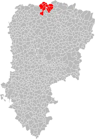 Localisation de Communauté de communesde la Thiérache d'Aumale