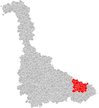 Localisation de Communauté de communes de la Vezouze