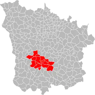 Localisation de Communauté de communes des Amognes
