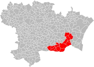 Localisation de Communauté de communes des Corbières