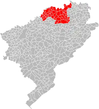 Localisation de Communauté de communes des Deux Vallées Vertes