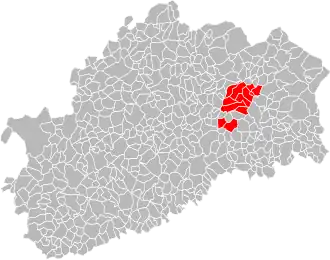 Localisation de Communauté de communes des Franches-Communes