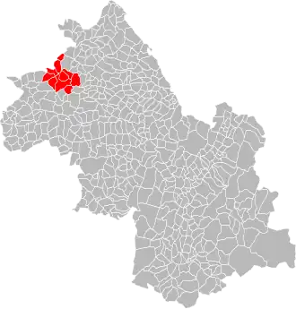Localisation de Collines Isère Nord Communauté