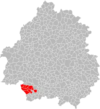 Localisation de Communauté de communes des Coteaux de Sigoulès
