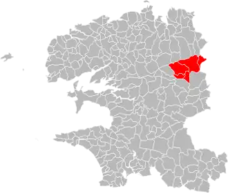 Localisation de Communauté de communes des Monts d'Arrée