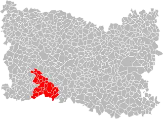 Localisation de Communauté de communes des Sablons