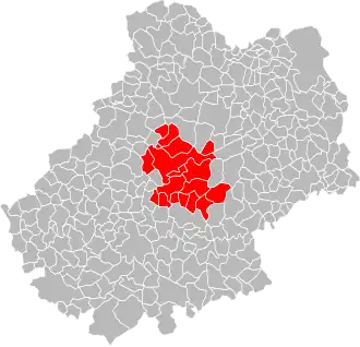 Localisation de Communauté de communes du Causse de Labastide-Murat