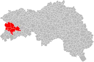 Localisation de Communauté de communes du Domfrontais