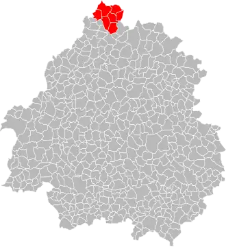 Localisation de Communauté de communes du Périgord vert granitique