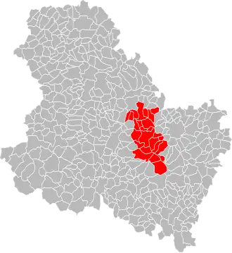 Localisation de Communauté de communes du Pays chablisien