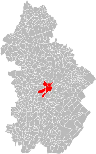 Localisation de Communauté de communes du Premier Plateau