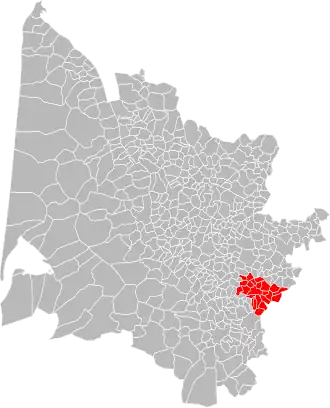 Localisation de Communauté de communes du Réolais