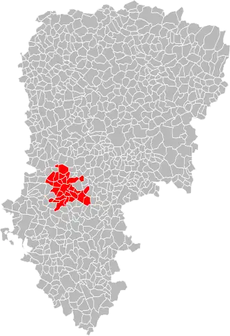 Localisation de GrandSoissons Agglomération