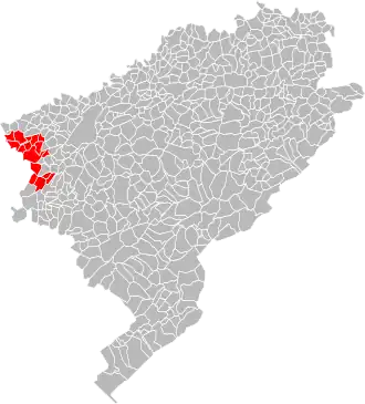 Localisation de Communauté de communes du val Saint-Vitois