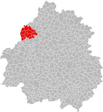 Localisation de Communauté de communes du Verteillacois