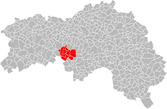 Localisation de Communauté de communes du Bocage carrougien