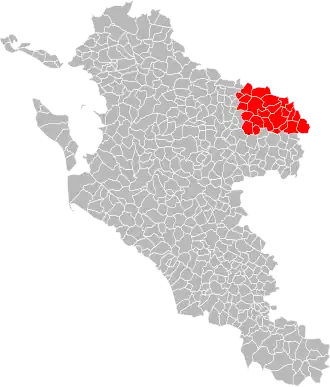 Localisation de Communauté de communes du canton d'Aulnay-de-Saintonge