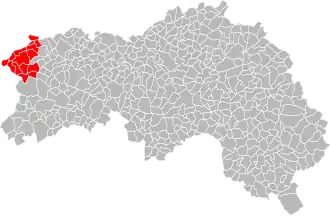 Localisation de Communauté de communes du canton de Tinchebray