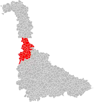 Localisation de Communauté de communes du Chardon Lorrain