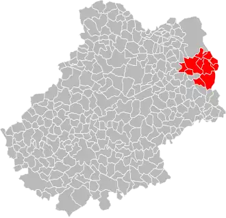 Localisation de Communauté de communes du Haut-Ségala