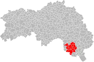 Localisation de Communauté de communes du Pays Bellêmois