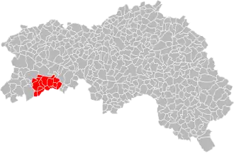 Localisation de Communauté de communes du Pays d'Andaine