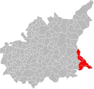 Localisation de Communauté de communes du Pays d'Entrevaux
