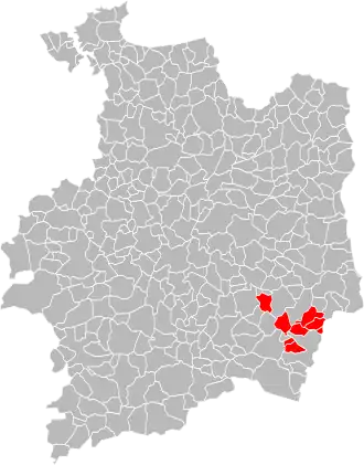 Localisation de Communauté de communes du Pays Guerchais