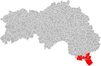 Localisation de Communauté de communes du Val d'Huisne