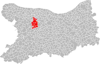 Localisation de Communauté de communes du Val de Seulles