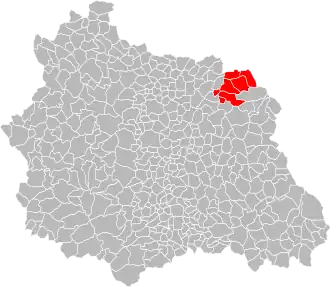 Localisation de Communauté de communes entre Allier et Bois Noirs