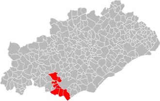 Localisation de Communauté de communes La Domitienne
