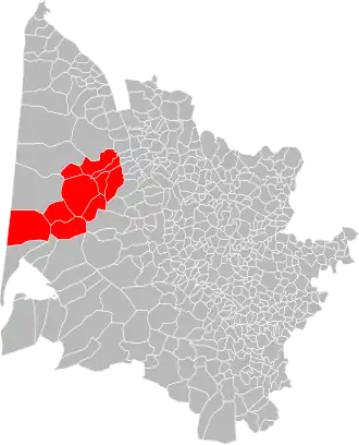Localisation de Communauté de communes Médullienne