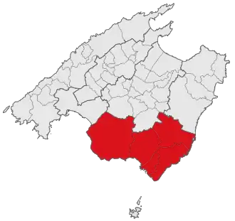 Localisation de Migjorn