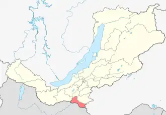 Localisation de Raïon de Kiakhta