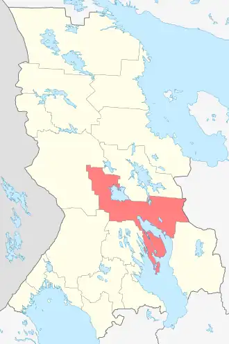 Localisation de Raïon de Medvejiegorsk / Karhumäki