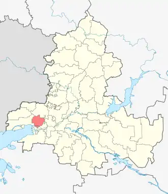 Localisation de Raïon municipal de Miasnikov
