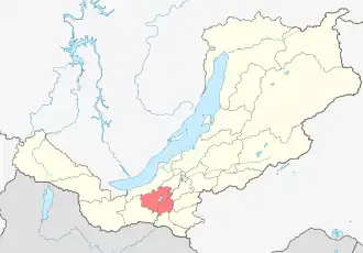 Localisation de Raïon de la Selenga