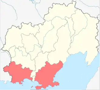 Localisation de Raïon d'Ola